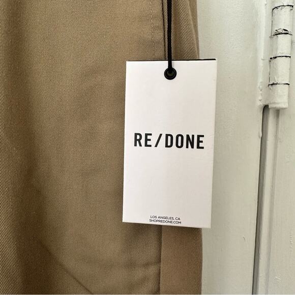 RE/DONE Super Wide Trouser Khaki Pants Size 31 Made in USA - Picture 3 of 11